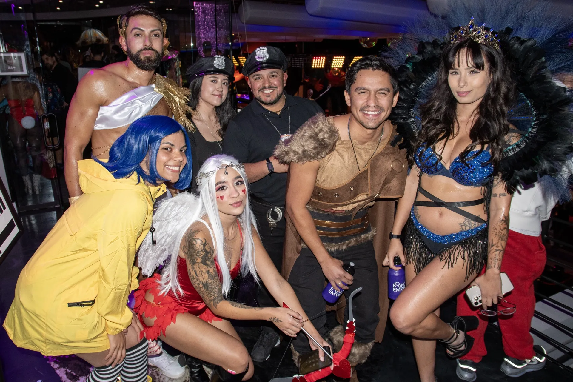 Reserved Home Base tables at Coloween — Denver Halloween party at Bounce Empire