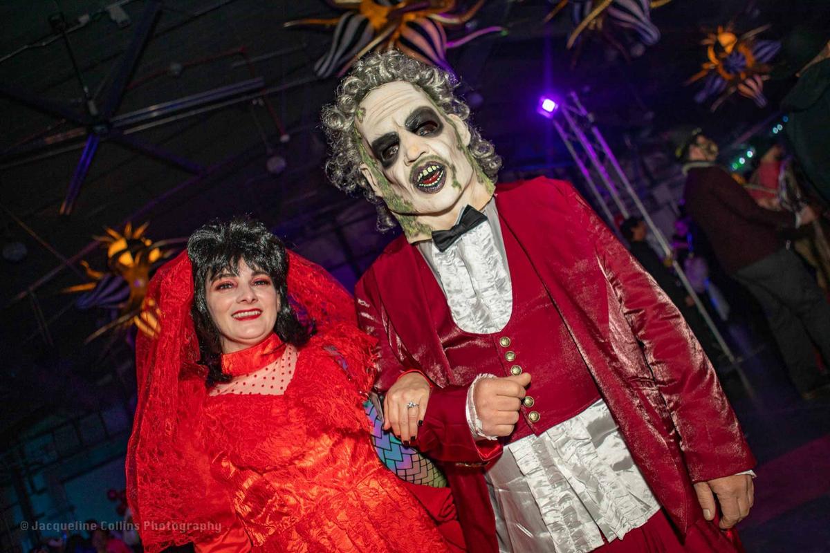 Halloween costumes on the dance floor at Coloween, the Denver Halloween Party