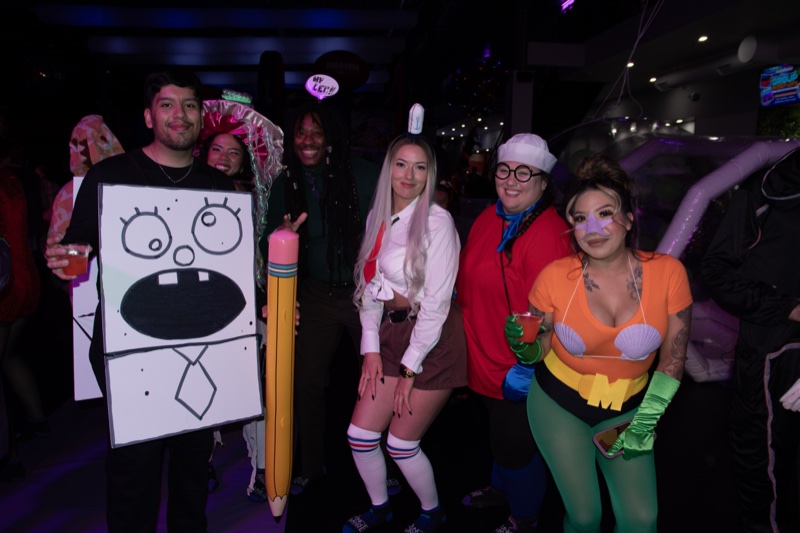 The SpongeBob crew brought DoodleBob and his giant pencil at Coloween 2025 in Colorado