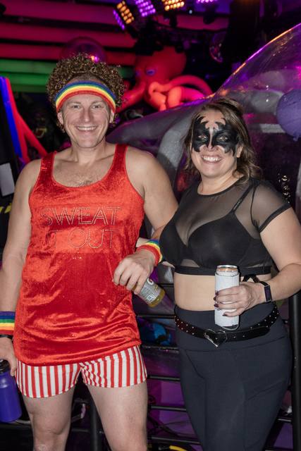 Halloween night 2025 at Bounce Empire, the Coloween takeover of the indoor inflatable park