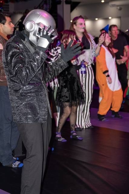 Halloween night 2025 at Bounce Empire, the Coloween takeover of the indoor inflatable park