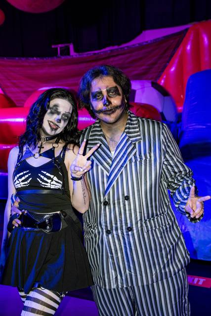 Costumes and crowd at Coloween 2025, the 18th annual Coloween at Bounce Empire
