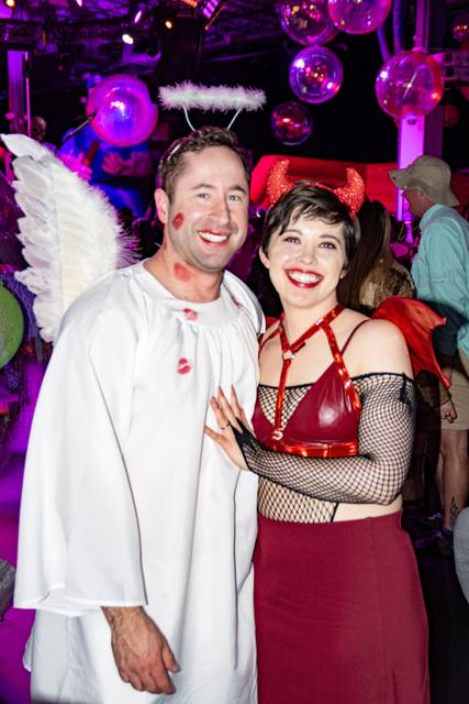 Costumes and crowd at Coloween 2025, the 18th annual Coloween at Bounce Empire