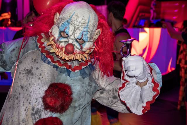 Halloween night 2025 at Bounce Empire, the Coloween takeover of the indoor inflatable park
