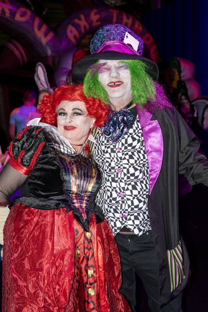 Halloween night 2025 at Bounce Empire, the Coloween takeover of the indoor inflatable park