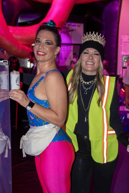 Halloween night 2025 at Bounce Empire, the Coloween takeover of the indoor inflatable park