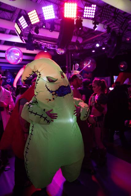 Halloween night 2025 at Bounce Empire, the Coloween takeover of the indoor inflatable park