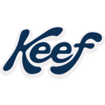 Stylized text spelling 'Keef'