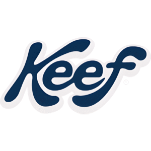 Stylized text spelling 'Keef'